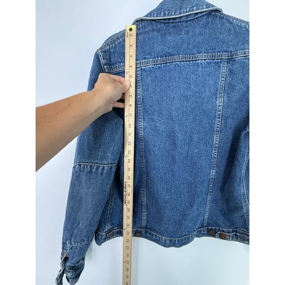Calvin Klein Vtg. 80’s 90’s Denim Trucker Jacket Women S Estimated Grunge Jean - Picture 7 of 9